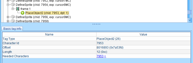 Needed Characters Navigation